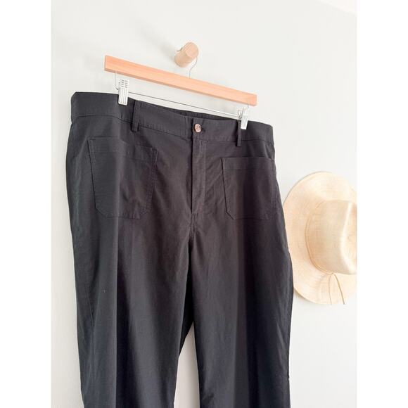 J Crew Factory | NWT | Tall Lizzie patch-pocket wide-leg pant in Black | Sz 34T - Picture 3 of 10